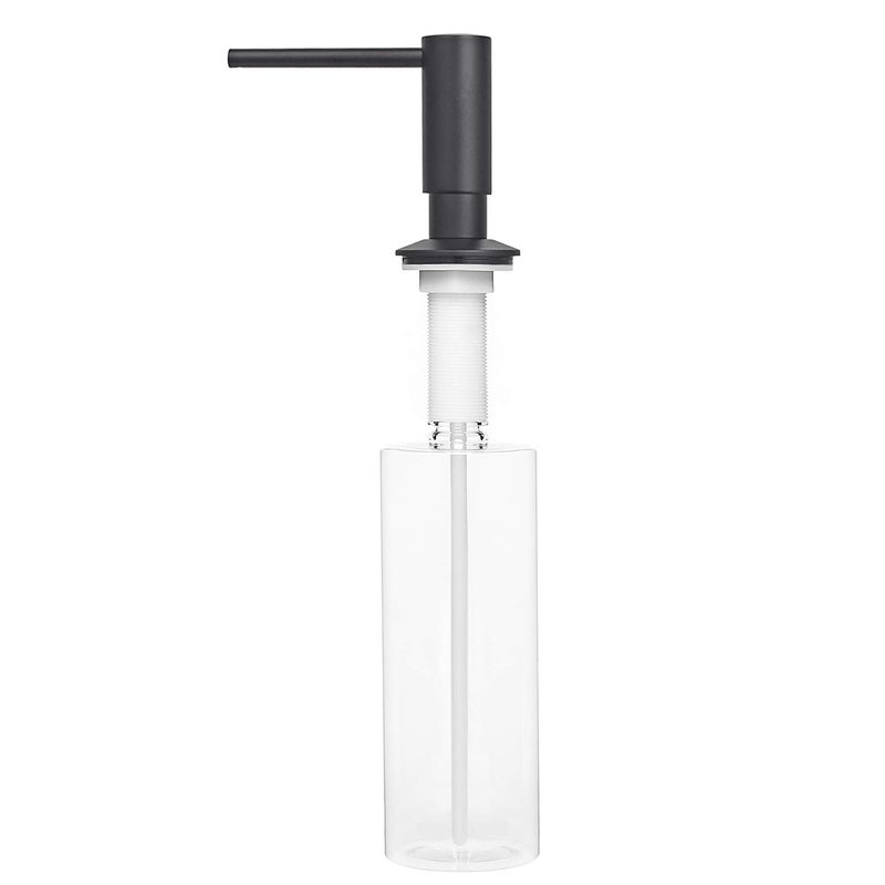 Samodra Sink Soap Dispenser, Metal Pump Head Liquid Lotion Countertop Kitchen Bathroom Soap Dispenser with 17 OZ PET Bottle (Black Matte) - Image 5